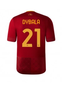 AS Roma Paulo Dybala #21 Voetbaltruitje Thuis tenue 2022-23 Korte Mouw